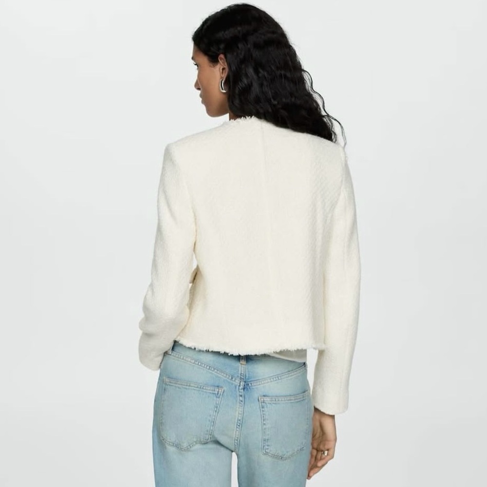 Cream Tweed Jacket 
• NWT • - Picture 6 of 7